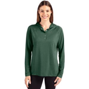 Cutter & Buck Coastline Epic Comfort Eco Recycled Womens Hooded Shirt Miniaturansicht