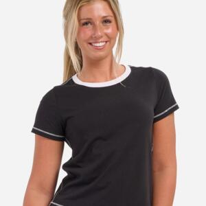 Women's Contrast Stitch Baby Tee Miniaturansicht