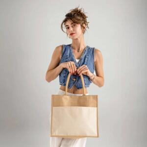 Large Easy-Print Jute Bag Miniaturansicht