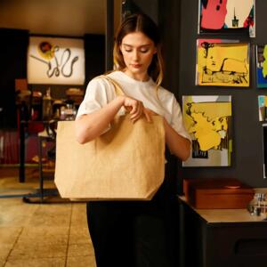 Large Versatile Jute Tote Miniaturansicht