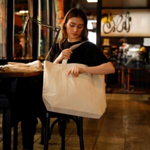 Jumbo Deluxe Canvas Tote Miniaturansicht