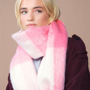 Fluffy Check Scarf Miniaturansicht