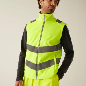 Hi-Vis Pro Contract Ablaze Softshell Bodywarmer Miniaturansicht
