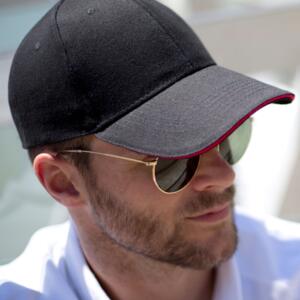 Memphis Brushed Cotton Low Profile Sandwich Peak Cap Miniaturansicht