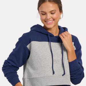 Women's Cropped Fleece Hooded Sweatshirt Miniaturansicht