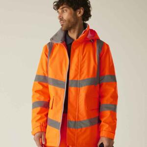 Regatta High Visibility Pro Contract Dover Parka Miniaturansicht
