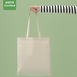 Premium organic canvas shopper long handle Miniaturansicht