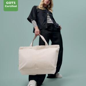 Elba organic canvas premium zip tote Miniaturansicht