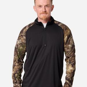 Unisex Realtree® Performance Colorblocked Quarter-Zip Pullover Miniaturansicht