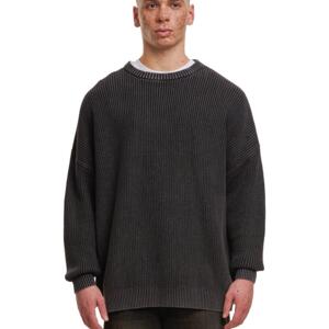 Acid washed knitted oversized sweater Miniaturansicht
