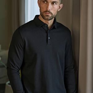 Pima Cotton Long Sleeve Polo Miniaturansicht