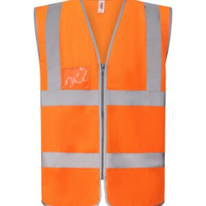 Hi-vis zip ID reflective border waistcoat (HVW103) Miniaturansicht