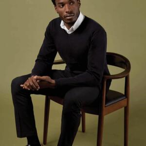 MENS ARUNDEL V NECK L/S SWEAT Miniaturansicht