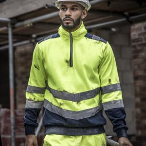 Pro Two Tone 1/4 Zip Sweat Top Miniaturansicht