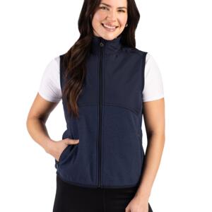Cutter & Buck Hunts Point Recycled Fleece Womens Hybrid Full Zip Vest Miniaturansicht