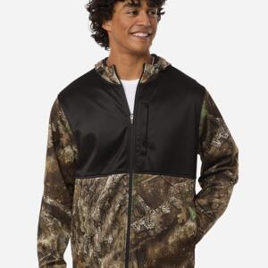 Unisex Realtree® Performance Colorblocked Full-Zip Hooded Sweatshirt Miniaturansicht
