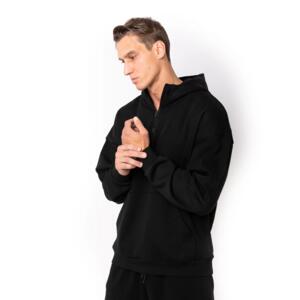 HERO-4220 Unisex Drop Shoulder 1/2 Zip Hoodie Miniaturansicht