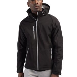 Clique Serac Stretch Softshell Hooded Full Zip Mens Jacket Miniaturansicht