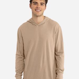 Unisex CVC Hoodie Long Sleeve T-Shirt Miniaturansicht