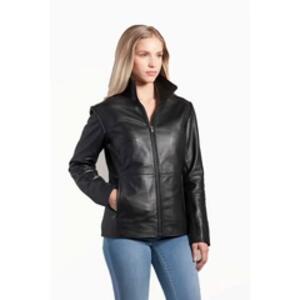 Ladies Lamb Leather Insulated Jacket Miniaturansicht