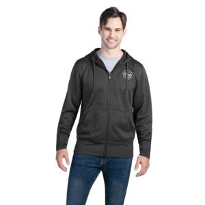 Adult Polyester Full-Zip Hooded Sweatshirt Miniaturansicht