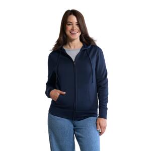 Ladies Polyester Full-Zip Hooded Sweatshirt Miniaturansicht