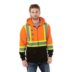Hi-Vis Full Zip Hooded Sweatshirt Miniaturansicht