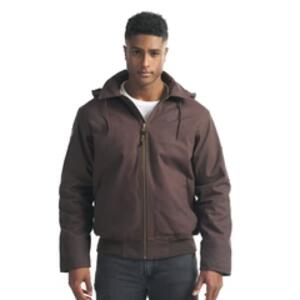 Adult Cotton Canvas Bomber Jacket w/ Detachable Hood Miniaturansicht