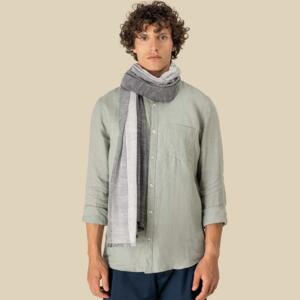 Spasso Urban Grey Striped Scarf Miniaturansicht