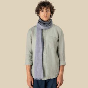 Spasso Graphite Ink Striped Scarf Miniaturansicht