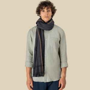 Spasso Grey Pixel Check Scarf Miniaturansicht