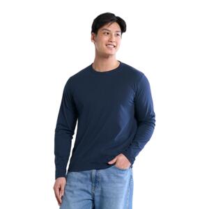 Cotton-Poly Long Sleeve Crewneck T-Shirt Miniaturansicht