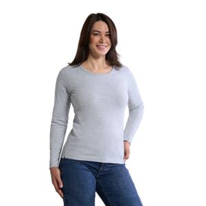 Cotton-Poly Long Sleeve Crewneck T-Shirt Miniaturansicht