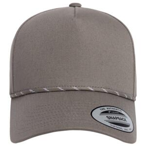 Retro Cotton Blend Five-Panel Rope Cap Miniaturansicht