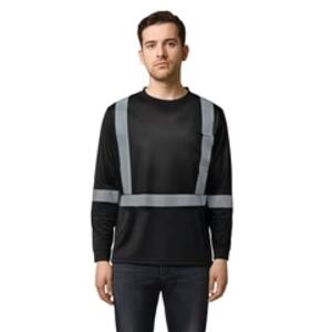 Long Sleeve Hi-VIS T-Shirt with Segmented Stripes Miniaturansicht