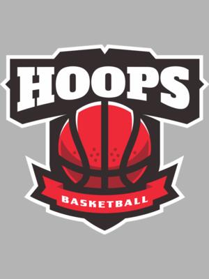 Hoops Basketball logo template 