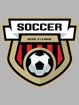 Serie a league soccer logo template