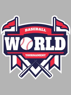 World Tournament Baseball logo template