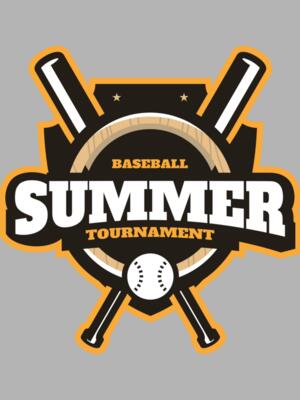 Summer Tournament Baseball logo template