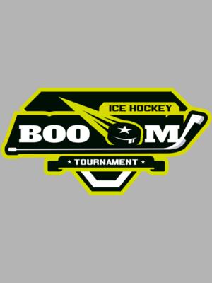 Boom Ice Hockey Tournament logo template