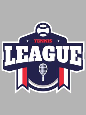 League Tennis logo template