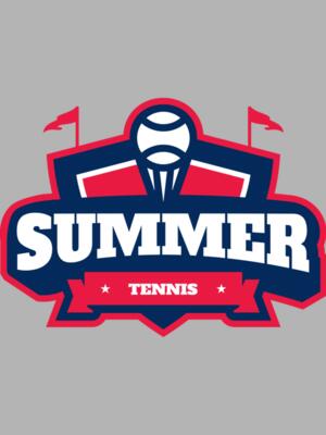 Summer Tennis logo template