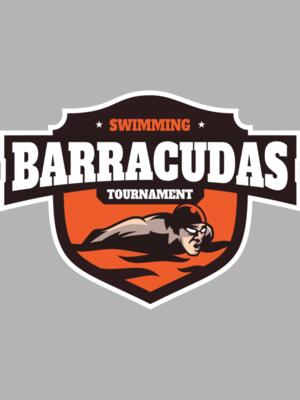 Barracudas Swimming Tournament logo template