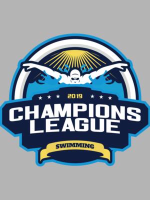 Champions League Swimming logo template