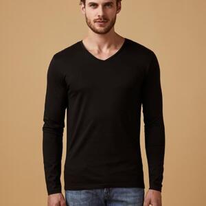 Männer Langarmshirt mit Rundhalsausschnitt XO1465 Miniaturansicht