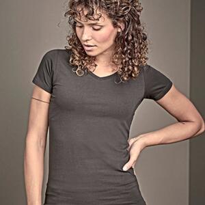 Frauen Stretch T-Shirt extra lang TJ455 Miniaturansicht