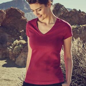 Frauen T-Shirt mit V-Ausschnitt XO1525 Miniaturansicht