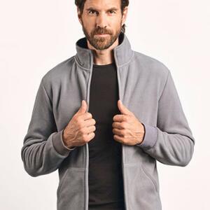 Männer Double Fleece Jacke E7971 Miniaturansicht