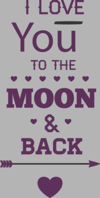 Valentinstag bis zum Mond und zurück