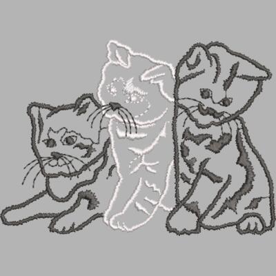 Katzen Schwarz Weiß 150 x 100 mm Miniaturansicht